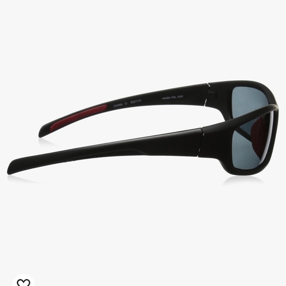 FOSTER GRANT Haven Unisex Wraparound Polarized Sunglasses Black EUC - Picture 3 of 12